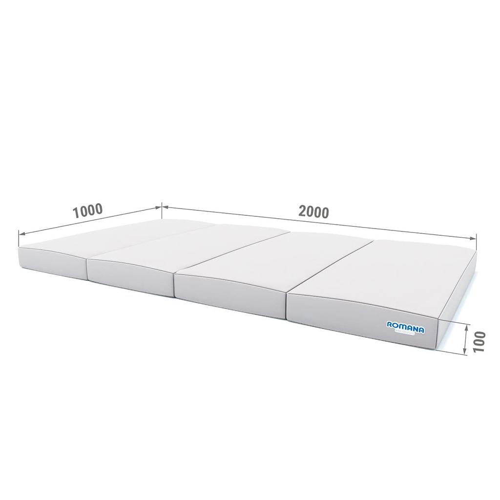 Гимнастический мат Comet 200x100x10 (4 штуки) - бежевый