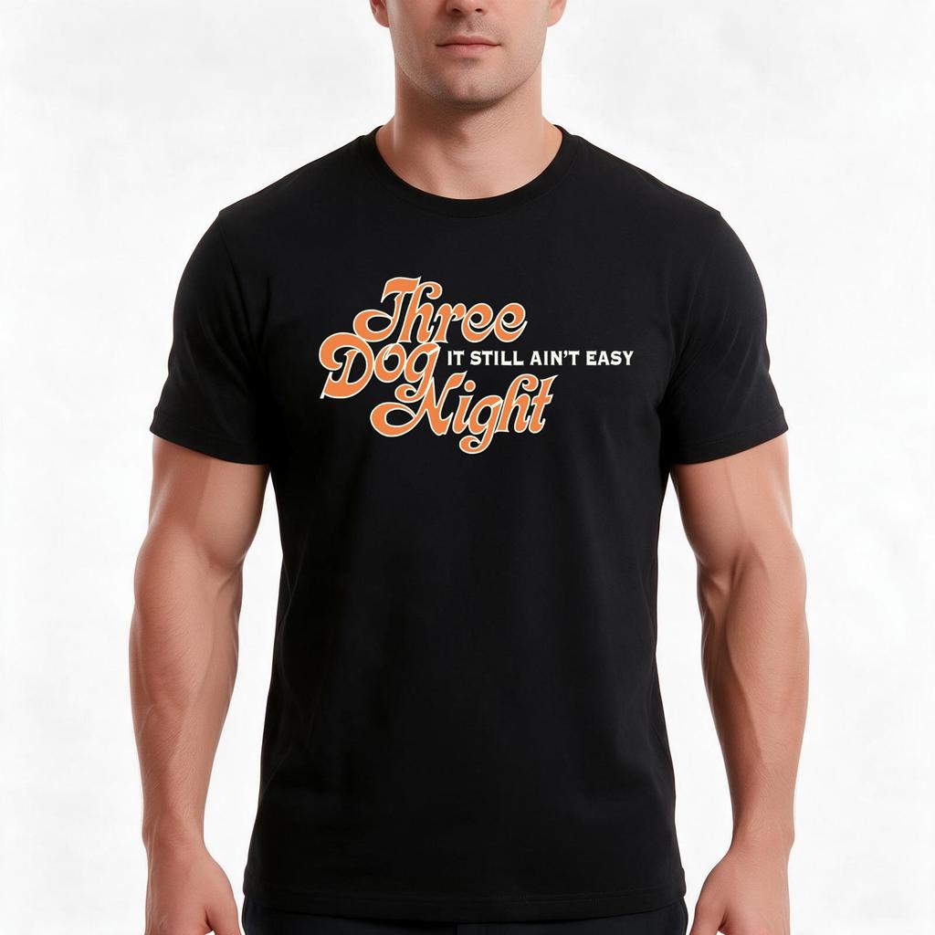 Three Dog Night T-Shirt Summer Casual Cotton Tee Oversized Streetwear Tops Vintage Graphic Print Loose Fit Short Sleeve