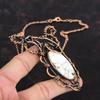 Wild Horse Magnesite Necklace Copper Wire Wrapped Necklace Handmade Gemstone Necklace Adjustable Chain Necklace Copper Jewelry Gifts For Her