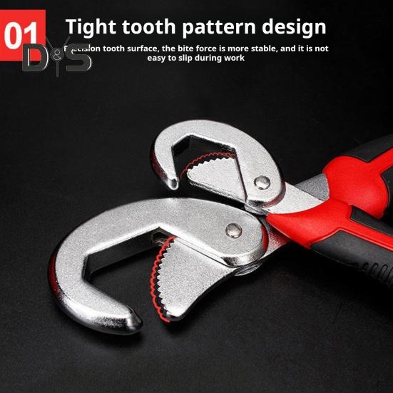 Многофункциональный разводной ключ с нескользящей ручкой, портативный кран, раковина, сантехнические инструменты, набор ключей