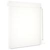 White Roller Shutter 110 x 130 cm Aluminum and Polyurethane