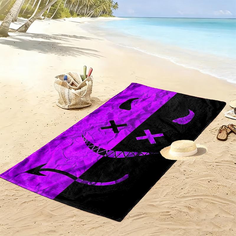 1pc Demon Beach Towel, Outdoor Beach Towel Ideal Beach Necessities and Vacation Items