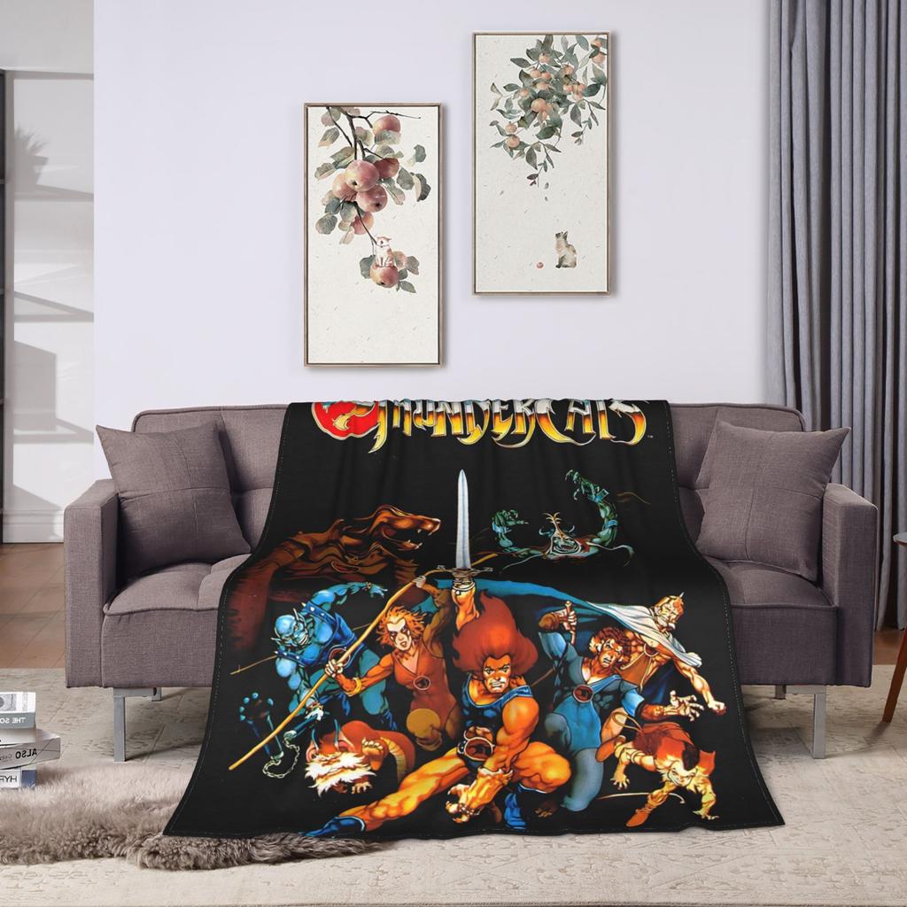 Плед Thundercats Героическое Приключение Плед Фланелевый для Пикника для Декора Дома Супер Мягкий Качество Custom DIY Покрывало Подарок