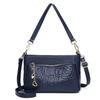 Женская сумка из натуральной кожи Feiya Leather Goods, первый слой, воловья кожа, модная тисненая роза, одно плечо, портативная маленькая квадратная сумка