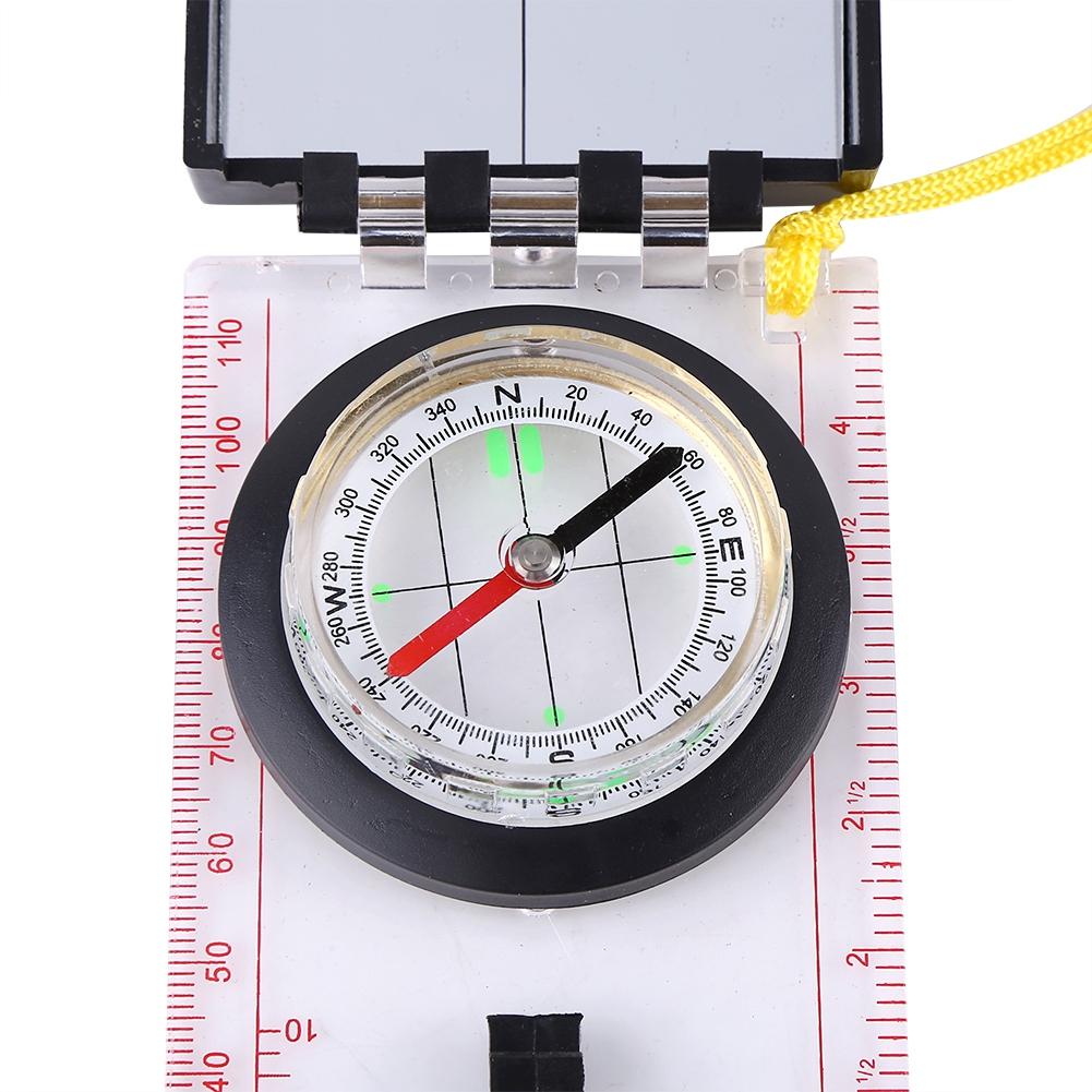 Multi functional Compass With Mapping Ruler and Mirror Emergency Kit For Outdoor Activities