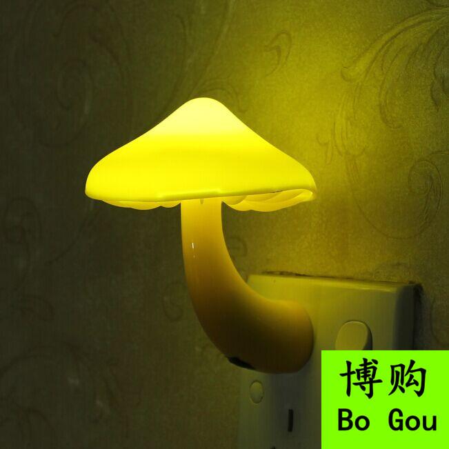 Креативный грибной ночник настенный светодиодный сенсорный светильник у кровати для детской спальни гостиной украшение для внутреннего освещения