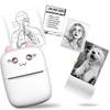 2024 Mini Thermal Printer Adhesive Label Printer Portable Bluetooth Photo Printing Portable Pocket Printer for Android IOS.
