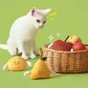 Игрушка для питомца со встроенной шуршащей бумагой, мягкая плюшевая, устойчивая к укусам, прорезыватель, милая форма фрукта, интерактивная жевательная игрушка для кошек и собак