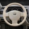 Классическая бежевая накладка на руль для Nissan Sylphy Tiida Livina, аксессуары для автомобиля