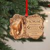 Horse Christmas Ornament 2D Acrylic Horse Xmas Tree Hanging Ornament Horse Keepsake Home Decoration for Horse Lovers