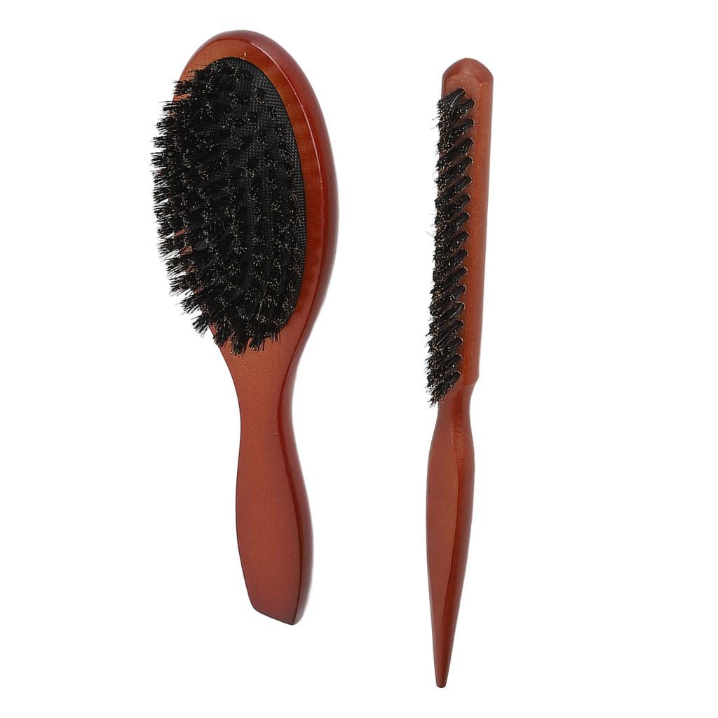 2 шт., набор расчесок для мужчин, набор расчесок с деревянной ручкой, управление вьющимися волосами, разглаживание секций волос