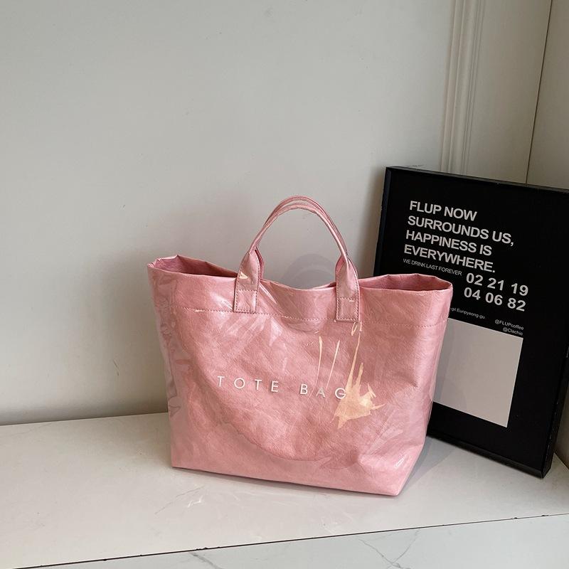 Большая сумка женская 2025 новая модная весенняя сумка-тоут в стиле кэжуал, простой личности, для поездок на работу