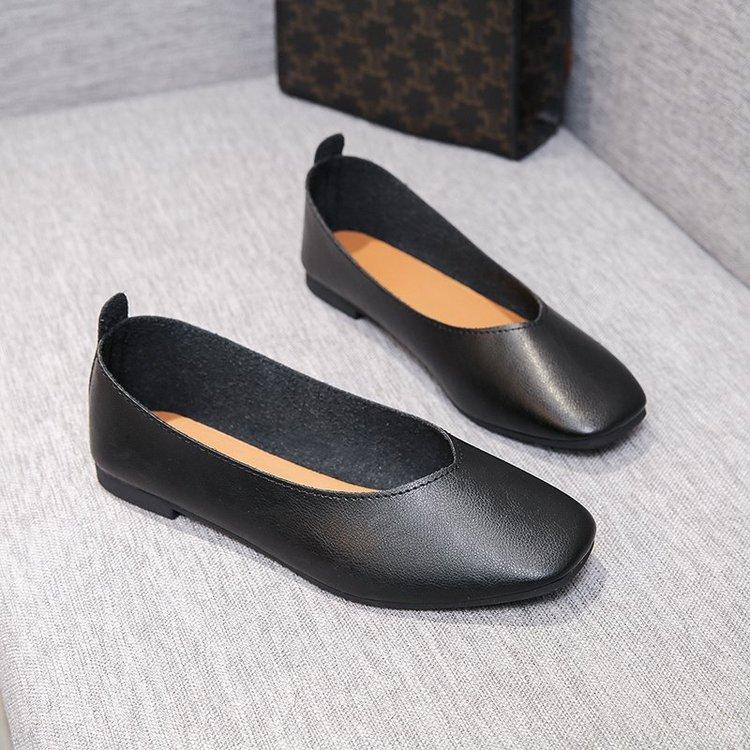 Женская повседневная обувь из мягкой искусственной кожи на плоской подошве