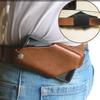 Men Phone Case Holster Cellphone Loop Holster Belt Waist Bag Props Leather Purse Phone Wallet Running Pouch Travel Camping Bags