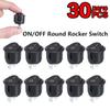 10/20/30Pcs  Mini Round ON-OFF Rocker Switch  12V 2 Pin LED Switches Universal for Car Boat Van Dashboard