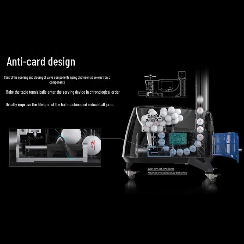Double Fish Smart Automatic Table Tennis Serving Machine