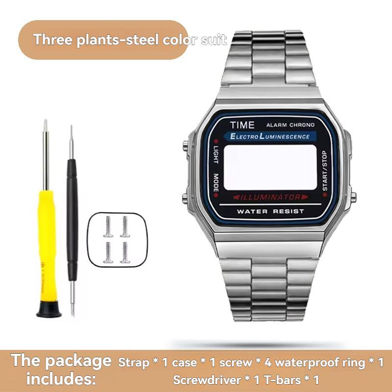 Для модификации корпуса Casio A168 полностью металлический корпус A168WGG-1B A168WEM ремешок безель водозащитное кольцо комплект Прочный комплект для модификации из нержавеющей стали