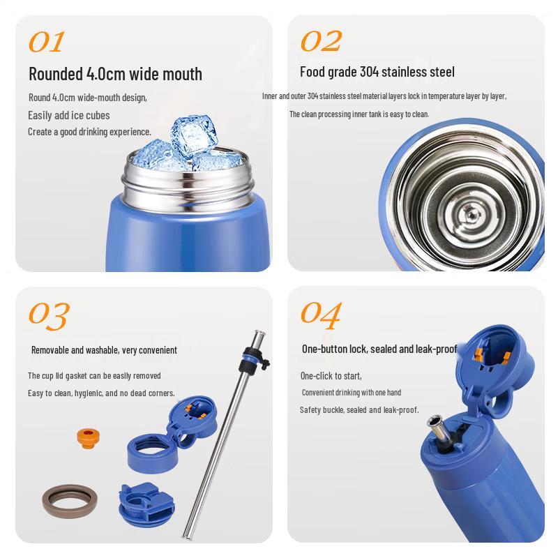 TIGER MCS-A501 Insulated Straw Sports Bottle