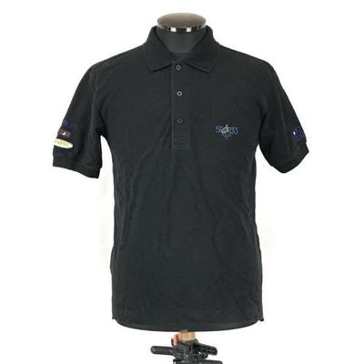 PAPAS GOLF / Поло с коротким рукавом [Мужской S / Черный] Одежда для гольфа(ИСПОЛЬЗОВАЛ)