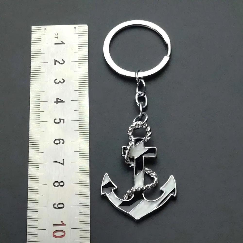 Charm Retro Metal Ship Anchor Keychain Bag Hanging Adventure Shipr Pirate Keyring Badge Car Key Trendy Personalization Gifts