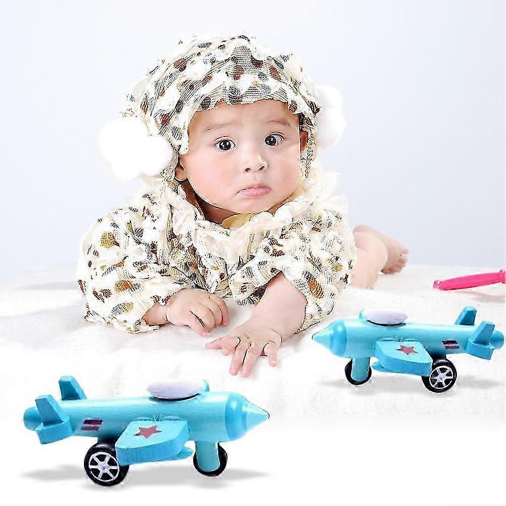 2025 Multi-pattern Creative Toys Mini Wooden Airplane Kids Baby Educational Gift