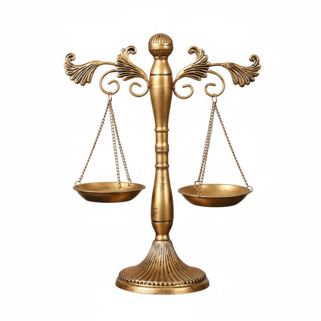 Decorative Balance of Fairness Versatile Balance of Fairness Sculpture Decorative Balance Scale Handmade Vintage Balance Scale