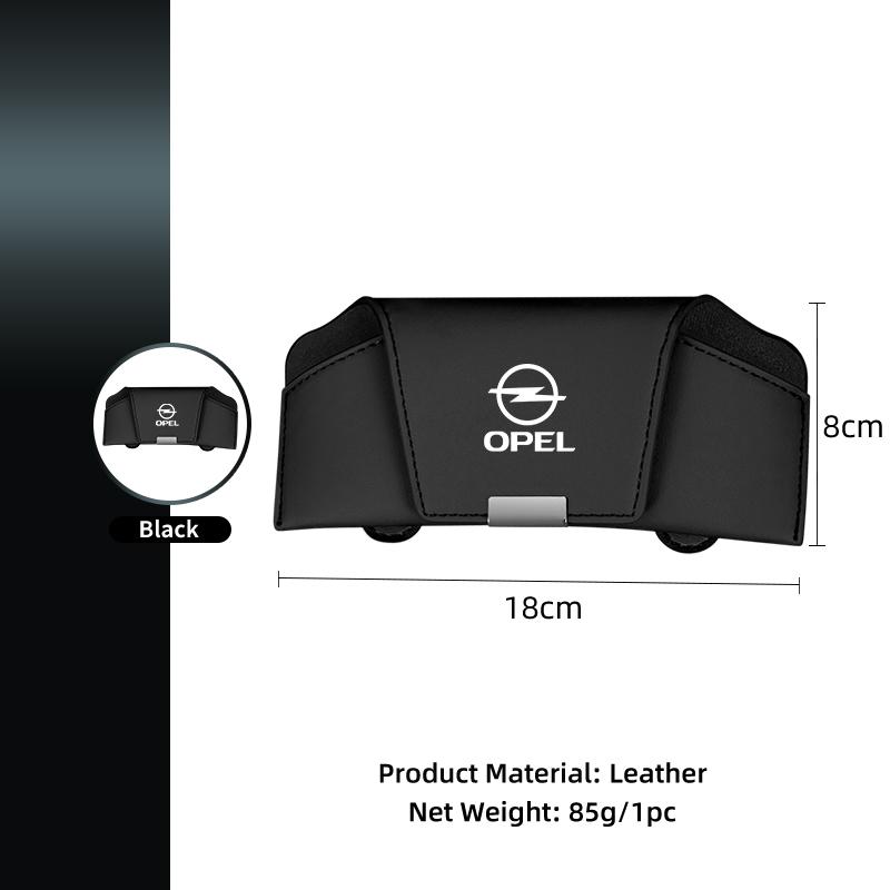 New Car Glasses Case NTYS4 Storage Box Leather Sun Visor Glasses Case For Opel Corsa Astra Insignia Vectra Zafira Meriva Mokka