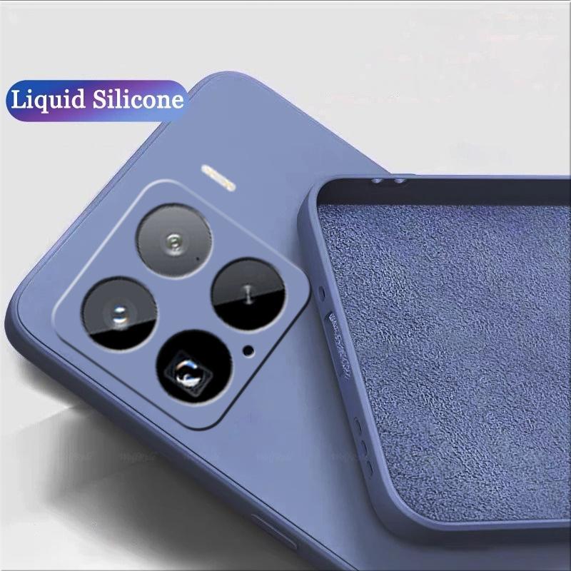 Для Xiaomi 15 чехол Xiaomi15 Xiaomi 15 Pro Capas оригинальный жидкий силиконовый задний бампер для телефона ударопрочный TPU мягкий Funda Mi 15