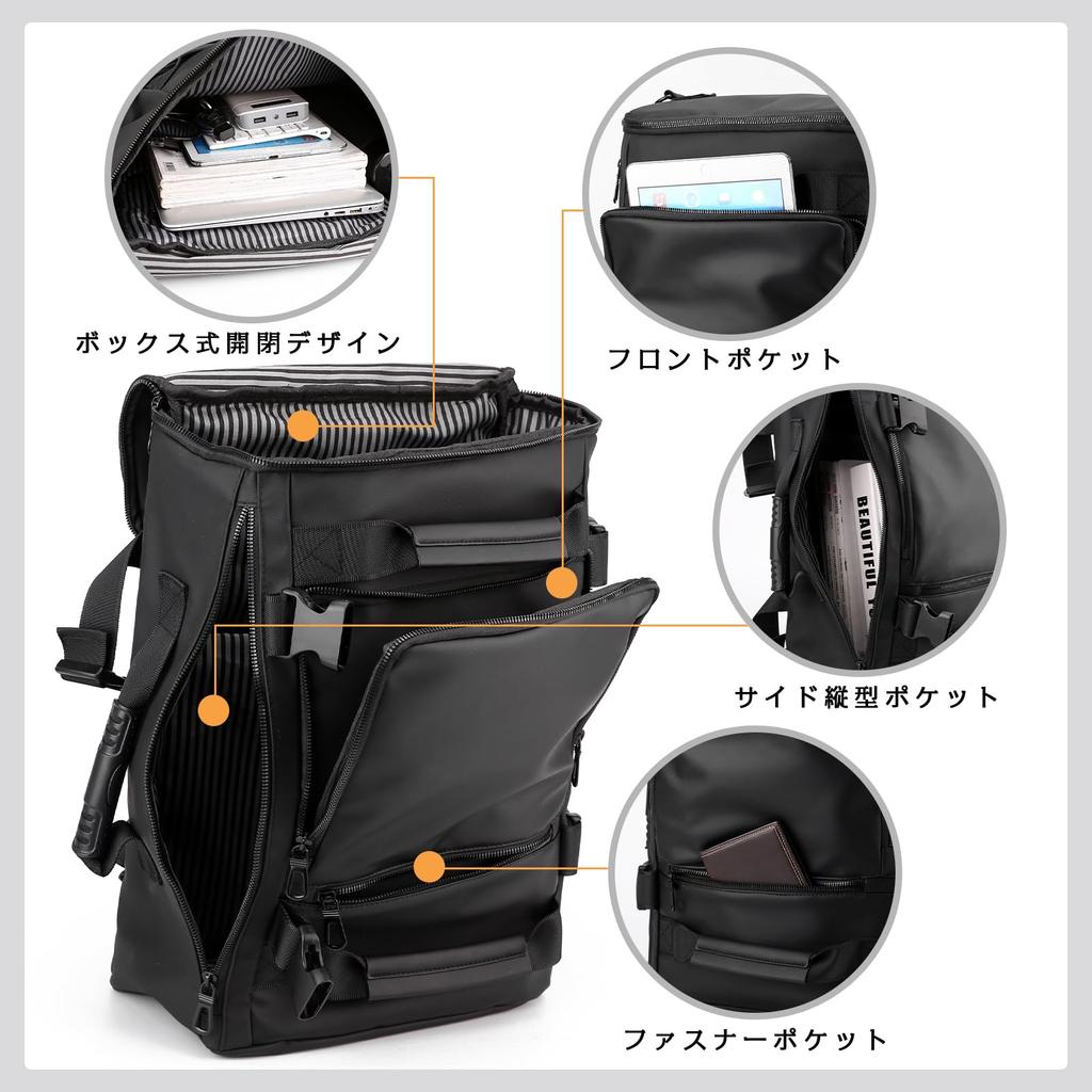 Rucksack Large Capacity Climbing 3way Backpack 30L Hiking Waterproof Business Trip Travel School Commuting Sports Square Outdoor 17 Inch PC [OFAMOUS]