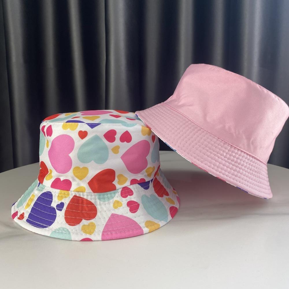 Thin Baby Bucket Hat Cartoon Print Outdoor Kid Sun Hat Summer Fisherman Cap