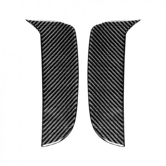 2X Carbon Fiber Exterior Front Fog Light Strip Trim For Porsche Macan -
