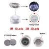 LED String Light Underwater Lamp 1m 2m LED Button Battery Holder Candle Copper Wire String Lights Plum Shaped Waterproof