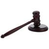 Toyvian Wooden Mallet Gavel with Wooden Base Judge Trial Costume Auction Hammer Gavel Judge Lawyer Trial Chairman Auction Meeting Cosplay Theater