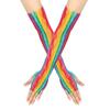 Rainbow Fishing Net Gloves Highly Elastic Long Gloves Hot Sale Hollow Mesh Gloves  Sexy