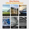 Digital Anemometer with Backlit LCD, Handheld Wind Speed Meter with Temperature Measurement, Measures MPH, Knots, Km h,