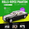 1:32 модели Rolls Royce Phantom Cullinan из литого сплава, игрушечные машинки, двери открываются, со звуком и светом, инерционные игрушки, украшения для книжной полки