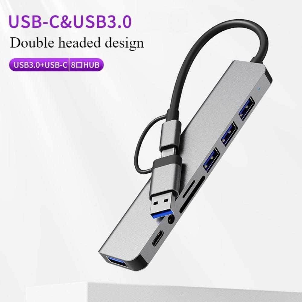 USB Type-C док-станция хаб семь восемь в одном конвертер для ноутбука планшета телефона USB-хаб