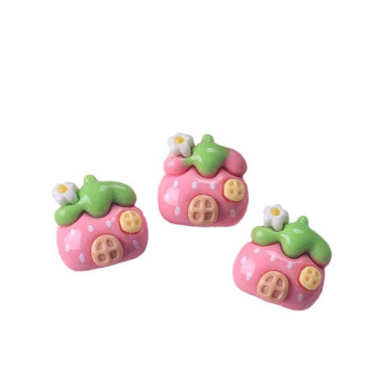 Заколка для волос и украшения из смолы в виде домика для клубники-кролика своими руками для детей