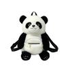 Panda Plush Backpack Cartoon Soft Doll Bag With Zipper For Daily Use