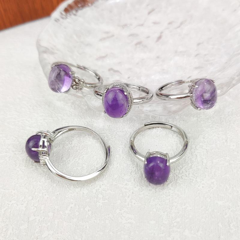 Регулируемое кольцо из натурального камня тигровый глаз, кофейного цвета