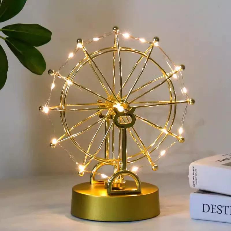 Nordic creative personality perpetual motion machine instrument Ferris wheel ornament rotating Newton ornament home living room bedroom decoration