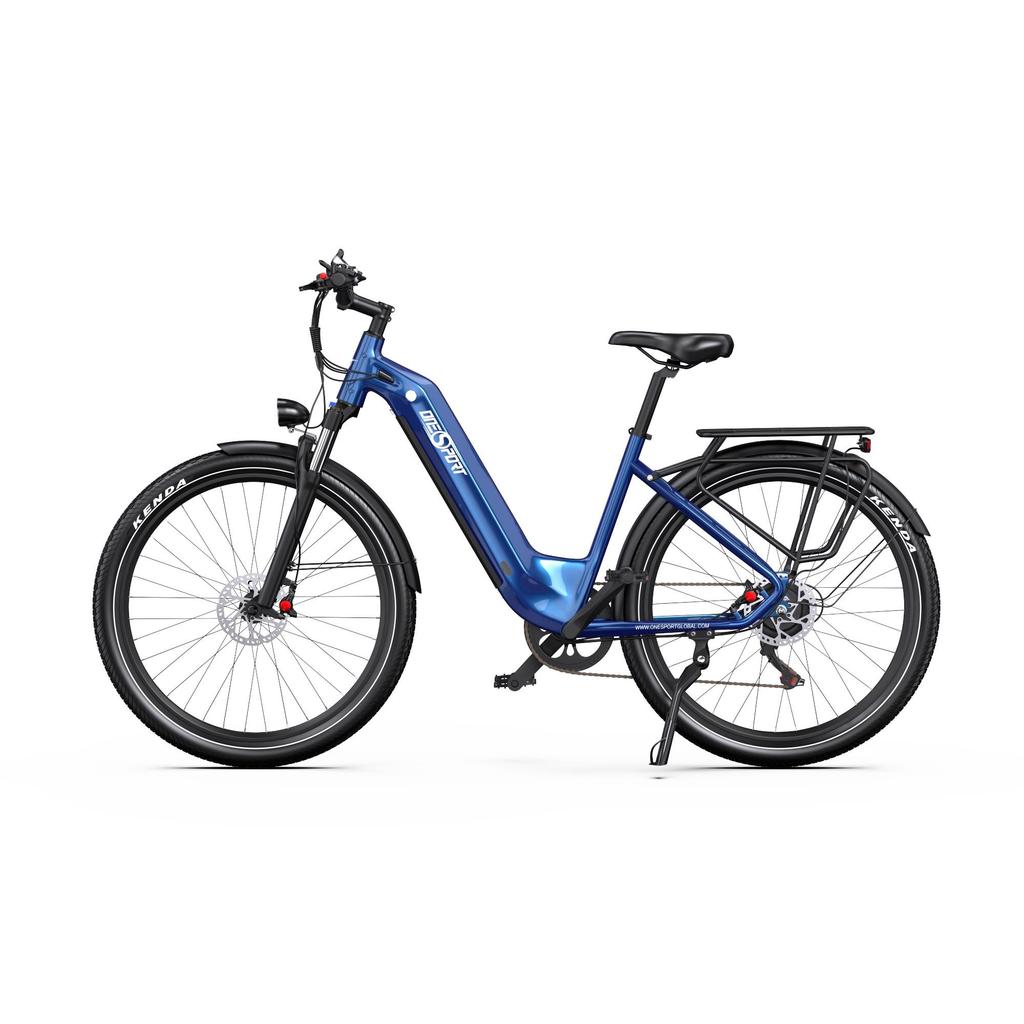 OneSport OT05 27.5-inch Urban Electric Bicycle,Features a 36V 250W motor and offers a maximum pedal-assist range of up to 75 km.