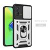 For Motorola Moto G73 5G Case Car Magnetic Ring Holder Phone Cases for Moto G73 5G MotoG73 G 73 Slide Camera Armor Back Cover
