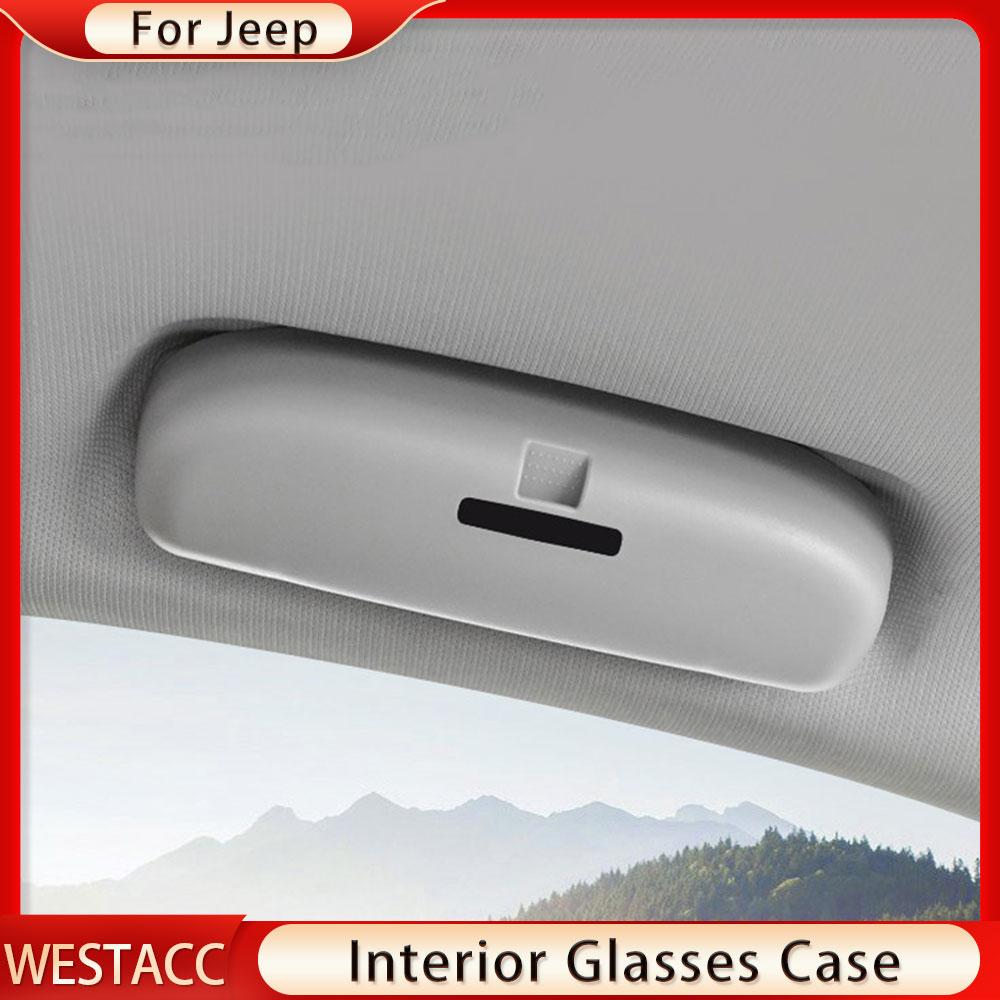 Автомобильный чехол для солнцезащитных очков для Jeep Renegade 2015-Compass MP 2017-держатель для очков, коробка для солнцезащитных очков