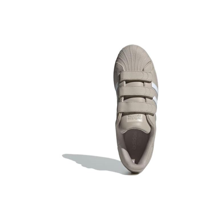 adidas Оригинальные кроссовки Superstar Cf Прочные Дышащие Низкие Кроссовки Женские Кроссовки Серые IE2968