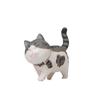 Decor Desktop Ornament Cartoon Cat Figurine Simulation Animal Model With Bowknot Mini Kitten Statue