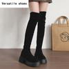 Winter Stretch Sock Women's Over The Knee Boots Fashion Thick Heels Long Bootties Woman Largas Booties