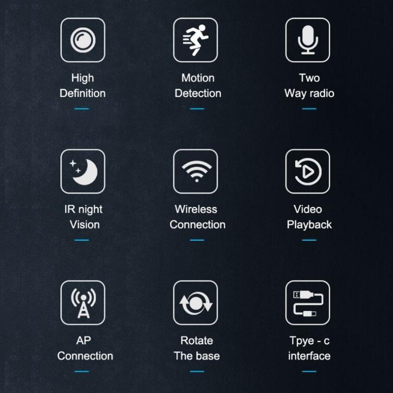 Камера наблюдения A3 4K 1MP IP-камера Скорость ночного видения Автоматическое отслеживание PTZ Hd Cam Умный дом Открытый беспроводной WIFI Камера Монитор