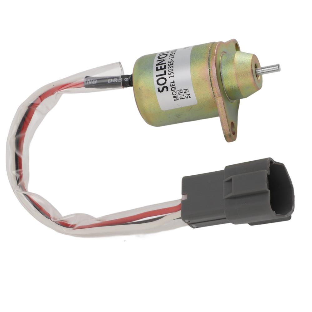 Gold Fuel Shut Off Solenoid Iron Shutdown Solenoid Valve Durable Engine Stop Solenoid