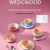 Wedgwood Joyful Holiday Ivory White Tea Cup and Saucer Set